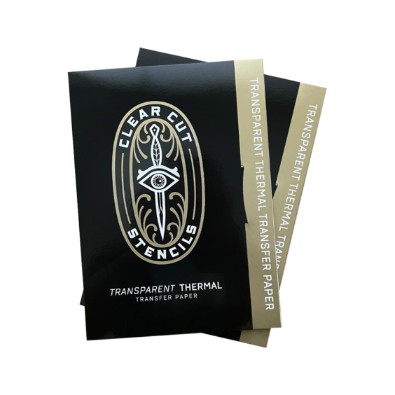 Box mit 25 Clear Cut Stencils - Transparent A4 Thermal Paper (8.5 x 11")