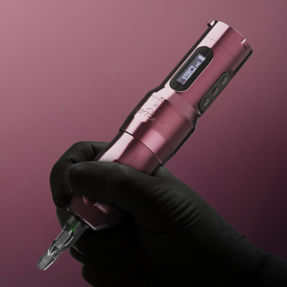 FK One Adjust Tattoo Maschine mit verstellbarem Hub- Pop Pink