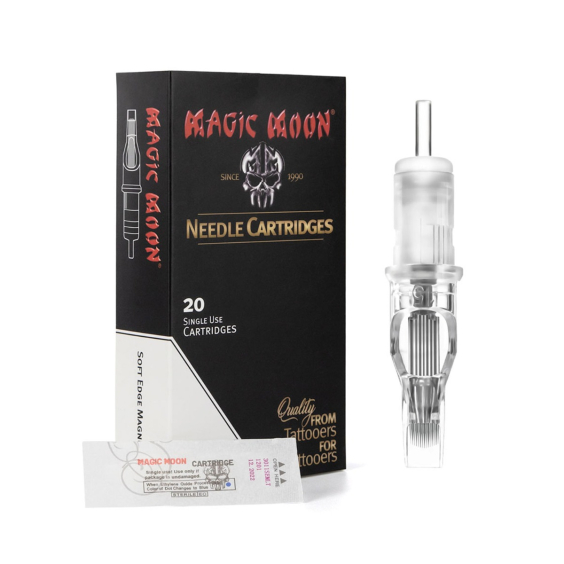 Box mit 20 Magic Moon Nadelmodulen 0,30 mm Soft Edge Magnum Long Taper