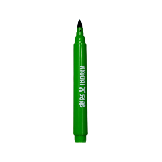 Packung mit 5 Kyodai Brush Pens mit fester Spitze - Midori Green