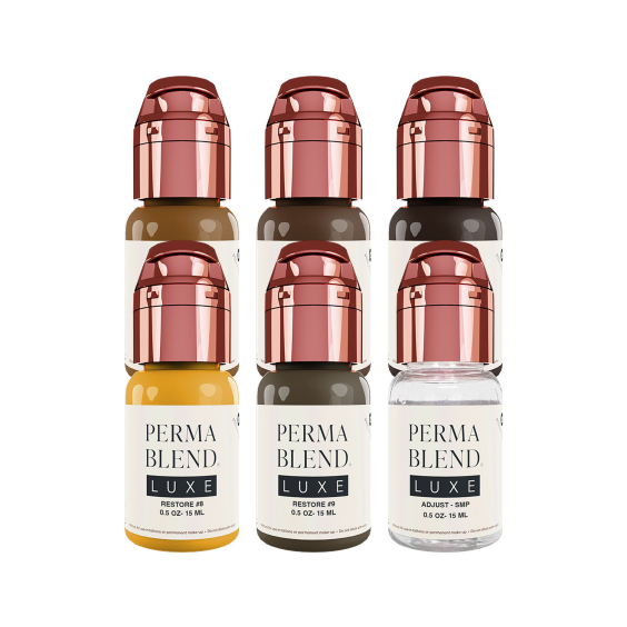 Perma Blend Luxe PMU Ink - Stevey G. Restore  - Komplettes Set mit 6 x 15ml