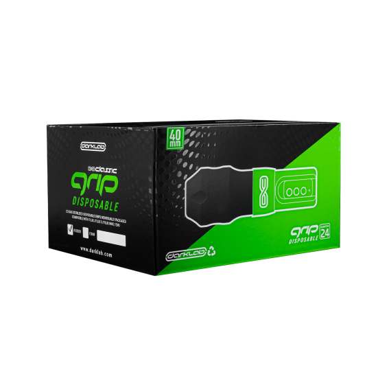 FK Irons Wide 40mm Flux Gummi-Einweggriffe - Schwarz - Box mit 24 Stück