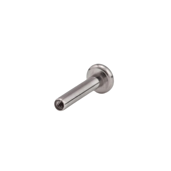 Tilum Labret-Stab aus Titan mit Innengewinde - Flache Scheibe - Version 2