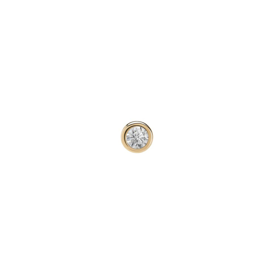 Tilum Runder Aufsatz aus 14-karätigem Gelbgold, ohne Gewinde