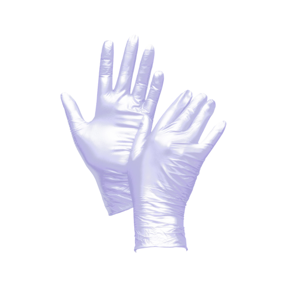 Box mit 100 Unigloves Fancy Handschuhe Nitril Violett