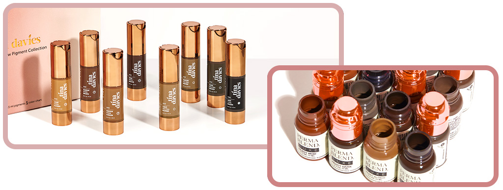 PMU-Pigmente von Tina Davies und Perma Blend LUXE